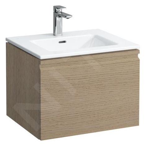 Laufen Pro S - Meuble avec lavabo, 600x500 mm, chêne clair H8609624791041 (1/2)