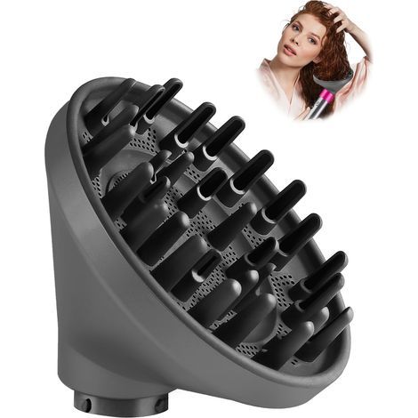 Improved diffuser nozzle for Dyson Airwrap hair dryer accessories - Hair dryer diffuser nozzle - Universal styling head - Compatible with Dyson Airwrap HS05 HS01 - Conversion kit for converting a Dyso