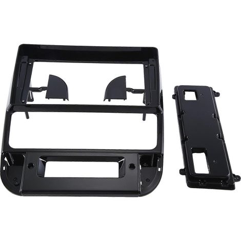 Façade d'autoradio 9 pouces compatible avec Peugeot 406 1999-2004 - Cache de façade, adaptateur et cache de console (noir) (1/5)