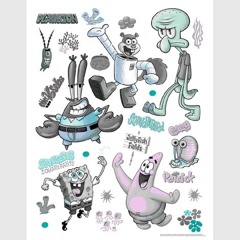 Sticker - Bob l'éponge Bikini Bottom - 65x85 cm (1/3)