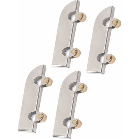 Schiebetürrolle aus Edelstahl, leise und zuverlässig, für Vitrinentüren (1/5)