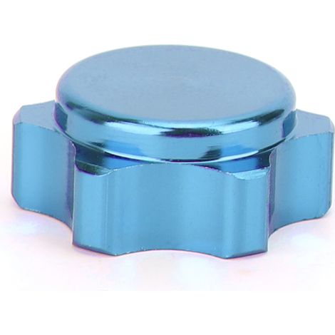 4 cache-poussière pour écrous de moyeu de roue en alliage d'aluminium de 17 mm pour voiture RC 1/8 HSP94762 94886 (bleu) (1/5)
