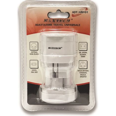 Trade Shop - UNTERNEHMEN EUROPA DA VIAGGIO SPINA PARETE UNIVERSALE 125/250V MAXTECH ADT-UNV01 -