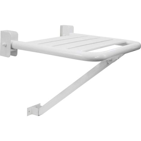 Sedile doccia con supporto per disabili anziani e bambini acciaio inox bianco