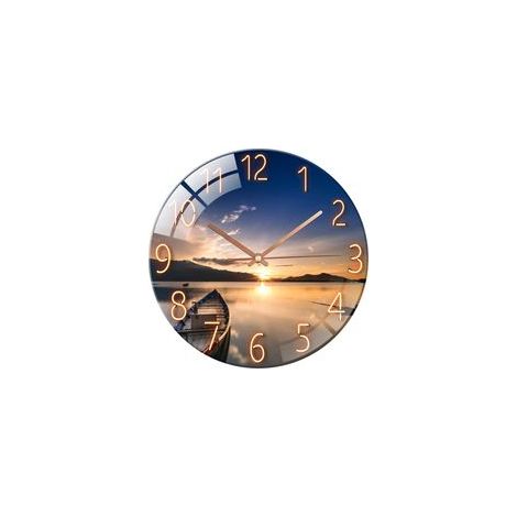 Horloge murale silencieuse, 30 cm (12 pouces), ciel étoilé galactique (1/5)