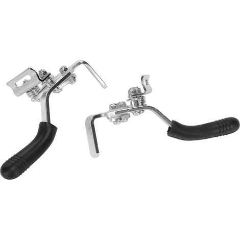 Paire de freins fauteuil roulant en alliage d'aluminium, montage latéral, sensibles, installation facile, kit de freinage manuel pour chaise roulante (1/5)