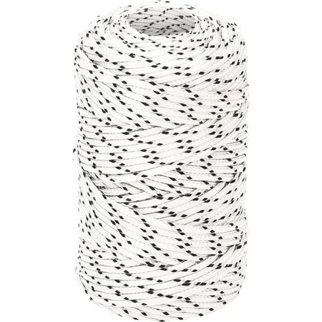 Corda Intrecciata per Barca Bianca 2mm x 100m Poliestere vidaXL (1/5)