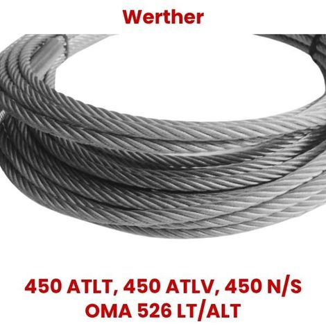 Pièces de rechange Werther : Kit de câbles pour pont élévateur 4 colonnes Werther 450 atlt et 450 atlv, 40 N/5 (1/5)