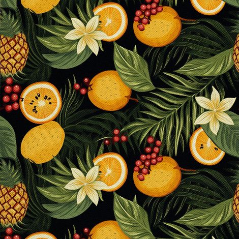 Tela decorativa para exteriores Oxford - Motivo frutal DX6686 (1/5)