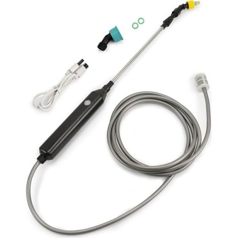 Pulverisateur de Jardin Electrique 5V, Pulverisateur Electrique, Pulverisateur Lance Telescopique, Pulverisateur a Pression avec 3 Buses et Tuyaux de 5M pour Arrosage, Désherbage (1/5)