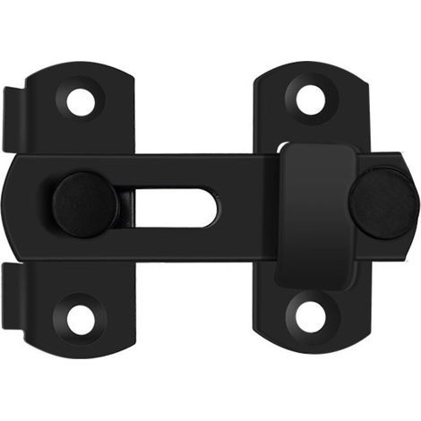 Door Latch High-quality stainless steel door latch, suitable for sliding door and window latches, barn latch, household, outdoor (Black) (1/5)