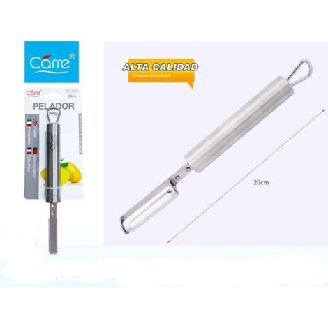 carre pelador de patatas mango inox 20 cms victoria low cost