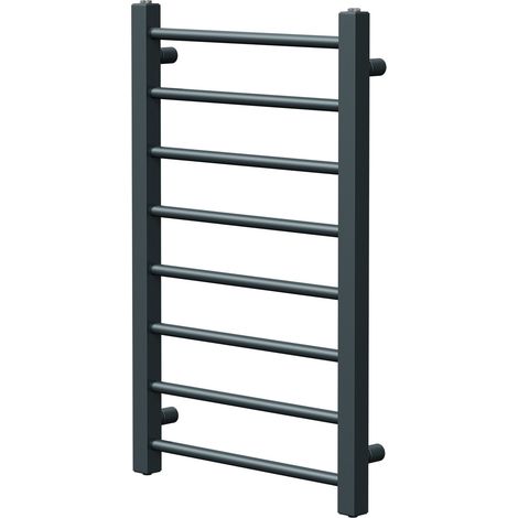 Cohen Anthracite 800mm x 500mm Straight Heated Towel Rail (1/5)