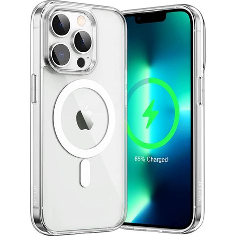 Coque magnétique transparente avec verre trempé pour iPhone 12/12 Pro (1/5)