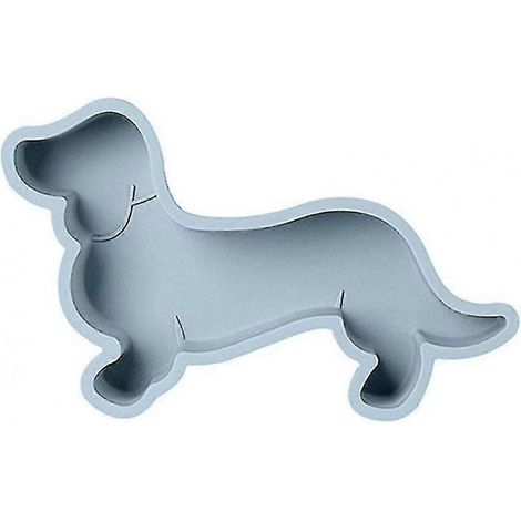 Moule à gâteau en silicone N7g7 Modeli, motif teckel mignon, pour décoration de fête d'anniversaire. Idéal pour les petits animaux.