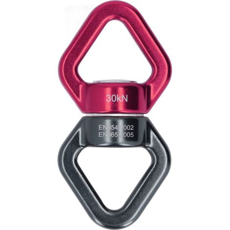 Spinner Swing Rotatif 360° Noir et Rouge - Dispositif de Sécurité Universel en Forme de 8 pour Balançoire Extérieure (1/5)