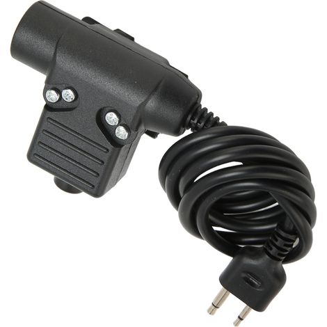 Adaptateur PTT U94 avec câble renforcé pour radios Vertex et ICOM, fiche 2 broches (1/5)
