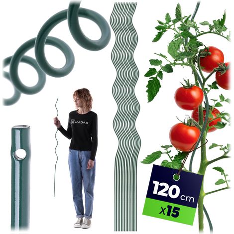 Filiyano-KADAX Tyczka spiralna do roślin stal + PE 120cm P2 (1/5)