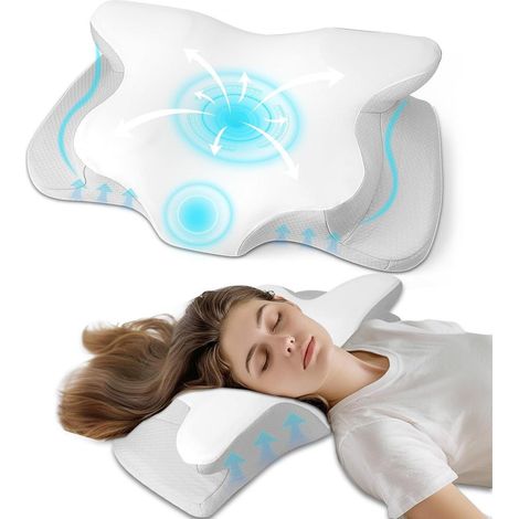 Orthopädisches Memory Foam Nackenkissen 62x41x13cm - Ergonomisches (1/5)