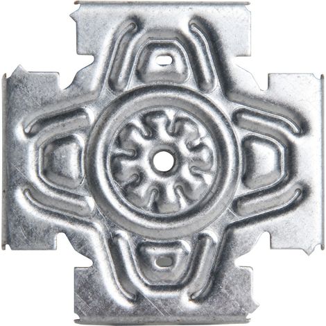 Semin – Croix solutions pour fixation trappe de visite – Acier galvanisé – Boîte de 4 pièces – Charge admissible 40 Kg