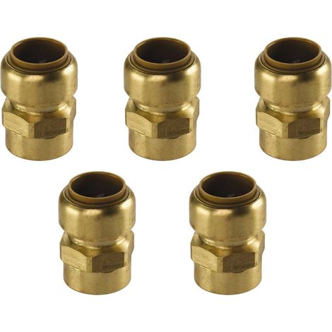 Kupfer Steckfitting Tectite Übergangsverschraubung Innengewinde 22 mm - 3/4" DVGW 5 Stück