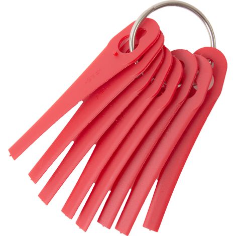 Trimmermessern (10 Stück) - Geeignet für 18V Akku-Rasentrimmer 250 mm