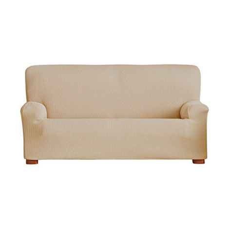 Eysa Italia Ulises Copridivano Elastico 3 Posti, Poliestere-Cotone, Beige (1/4)