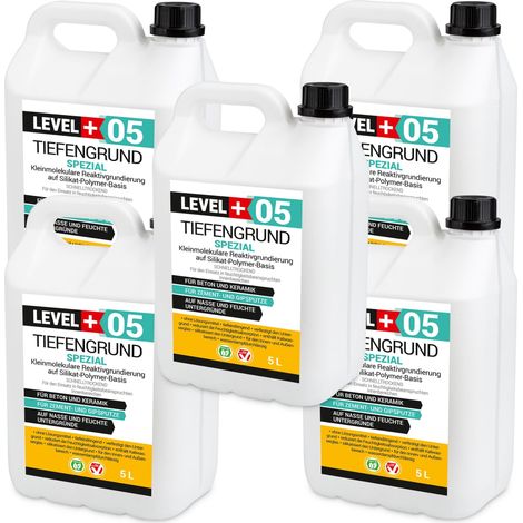 LEVEL+ Tiefengrund Spezial mit Kaliwasserglas Silikat L+05 - 25L