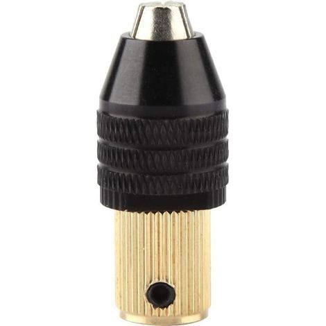 Mini Mandrin Auto-serrant Mandrin de Foret Adaptateur, mini mandrin perceuse, Perceuse à Capacité de Serrage 0,3 à 3,4 mm (5MM Trou), Accessoires de Mini Perceuse Électrique Collet Avec clé A (1/5)
