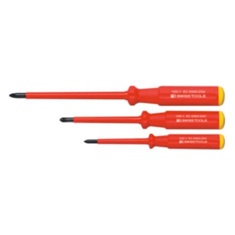 PB Swiss Tools Schraubendreher-Satz, für Phillips, SwissGrip, vollisoliert, 3-teilig (1/2)