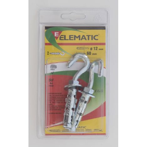 2 pcs chevilles LE / G8 fischer Cheville d&39ancrage Elematic M8 12x50 millimA tre