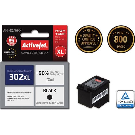 ActiveJet-Tinte für HP 302XL F6U68AE (reg AH-302BRX) (1/2)