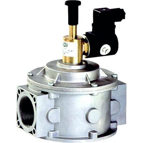 Elettrovalvola gas a riarmo manuale normalmente aperta 500 mbar 2” 160 mm con bobina (1/2)