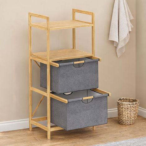 Accessoire de nettoyage en bambou Polyester 44 x 34 x 96 cm (1/5)