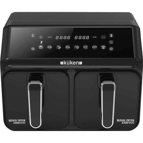 Friggitrice digitale KÜKEN doppia senza olio 8 litri 2200W (1/2)