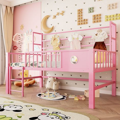 letto letto 90x200 salvaspazio con appendiabiti OKMYHOME