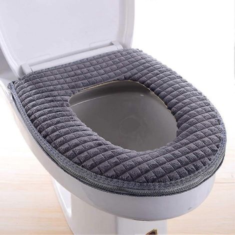 WC-Sitzbezüge, weiche, warme, waschbare WC-Sitzbezüge für das Badezimmer, warme WC-Sitzbezüge, WC-Sitzbezug, WC-Sitz (1/5)