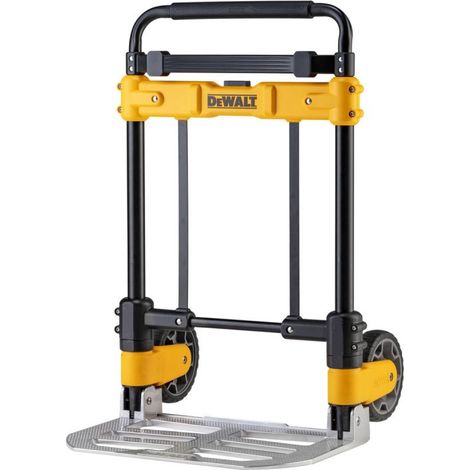 Dewalt – Chariot diable pliable 190 kg – Alu/Acier – Roues de 175 mm – Plateau 505 x 355 mm – Pour chantiers et tâches domestiques - STTDXWTFT512