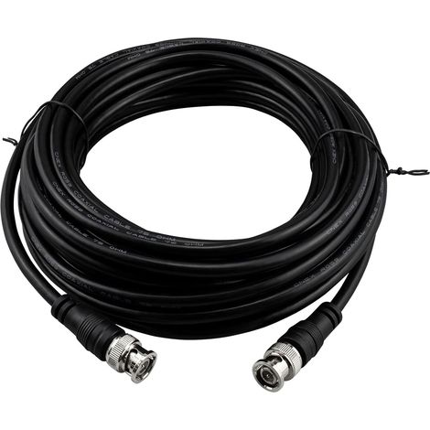 câble Coaxial 10 Mètres BNC Mâle à Mâle RF SDI Câble 75 Ohms Faible Perte BNC Mâle Rallonge Câble Coaxial BNC pour Système CCTV Caméra de Vidéosurveillance (1/5)