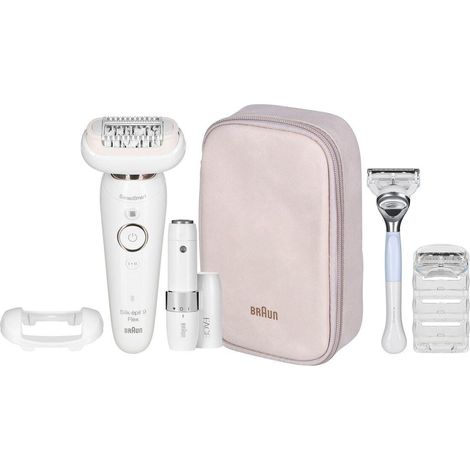 Braun Silk-épil 9 Flex SES 9003 depiladora blanca impermeable