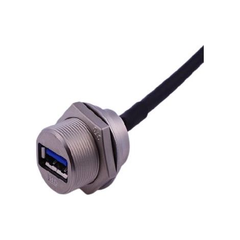 Connecteur USB-A 3.0 USB-A Femelle RS PRO ports, Montage panneau, Droit ( Prix pour 1 )
