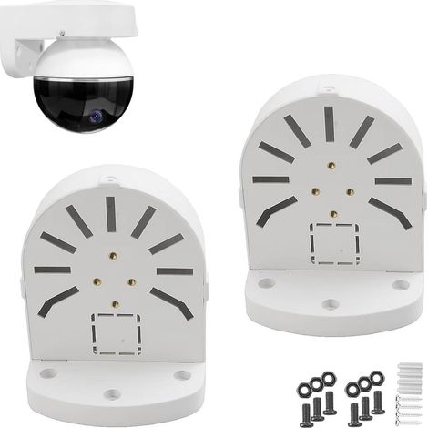 Lot de 2 supports muraux universels pour caméra dôme de surveillance, boîte de connexion pour caméra de surveillance, support pour caméra de surveillance CCTV IP, en plastique ABS, pour (1/5)