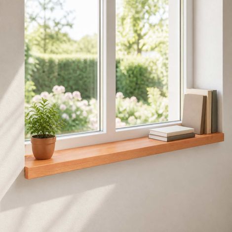 Appuis de fenêtre 2 pc Vernis 80x 20 x 2 cm (1/5)