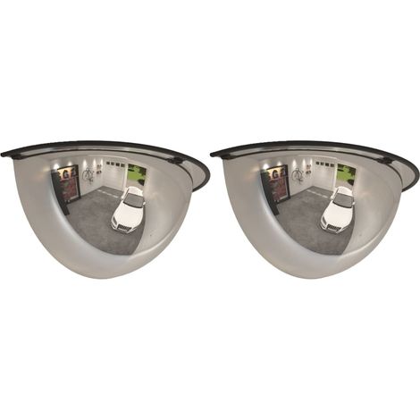 Half Domed Traffic Mirrors 2 pcs Ø30 cm Acrylic vidaXL