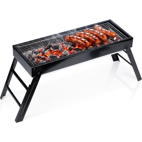 Portable Charcoal Grill, Foldable Steel, 77x23x31 cm (1/5)