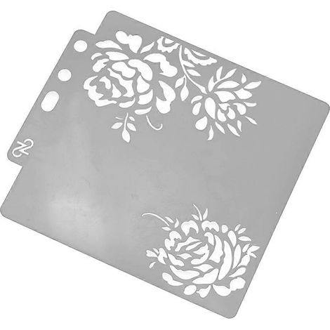 Pochoir de dessin à motifs assortis, gabarit de peinture ajouré pour loisirs créatifs, scrapbooking, décoration de gâteaux (S03) (1/5)