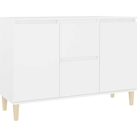 Sideboard/Anrichte/Buffet Weiß 103,5x35x70 cm Holzwerkstoff LXWW581291 (1/5)