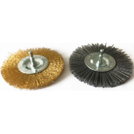 Güde Ersatzbürste Fugenreiniger 2-tlg Metall Nylon Metallbürste Fugenbürste (1/4)