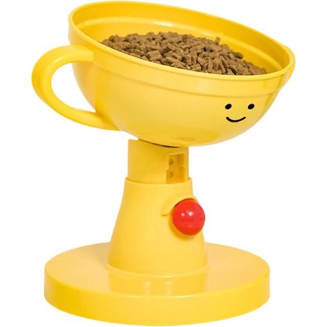 Bols Surélevés pour Chats Hauteur réglable 5 Niveaux, gamelle Petite antidérapante pour Animaux Écuelle Haute pour Chat - pour Manger Debout (1/5)