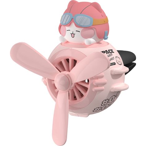 Diffuseur D'Air Pour Voiture - Ventilateur Rotatif À Hélice Pour Sortie D'Aération - Parfum Automatique Sans Batterie - 2 Pièces (1/5)
